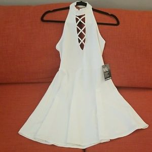 NEW - Express Lace-Up Halter Dress w/ tags